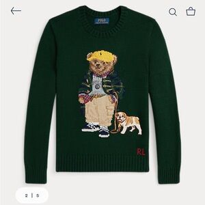 Polo by Ralph Lauren Bear Sweater Moss agate